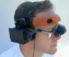 Self contained miniture IR camera eyeglass system.